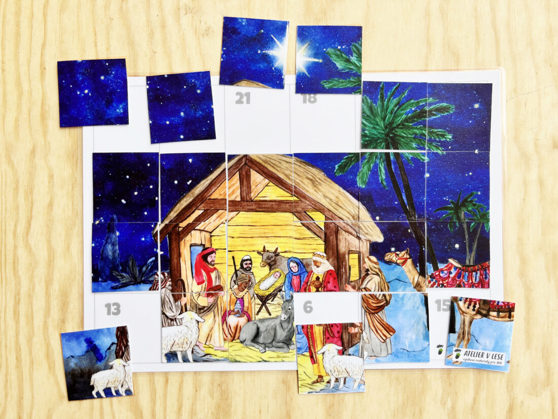Adventní puzzle Betlém