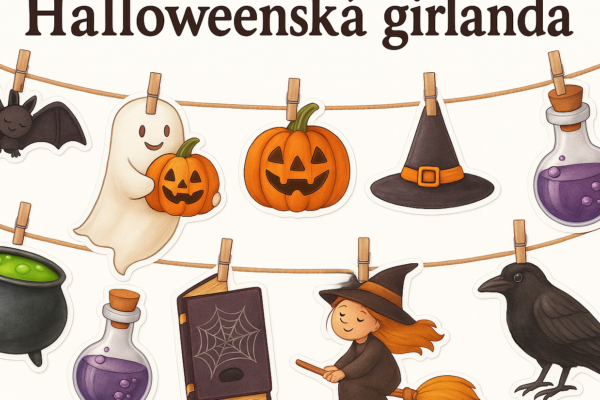 Halloweenská girlanda