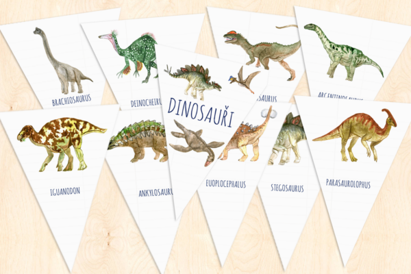 Dinosauři – girlanda
