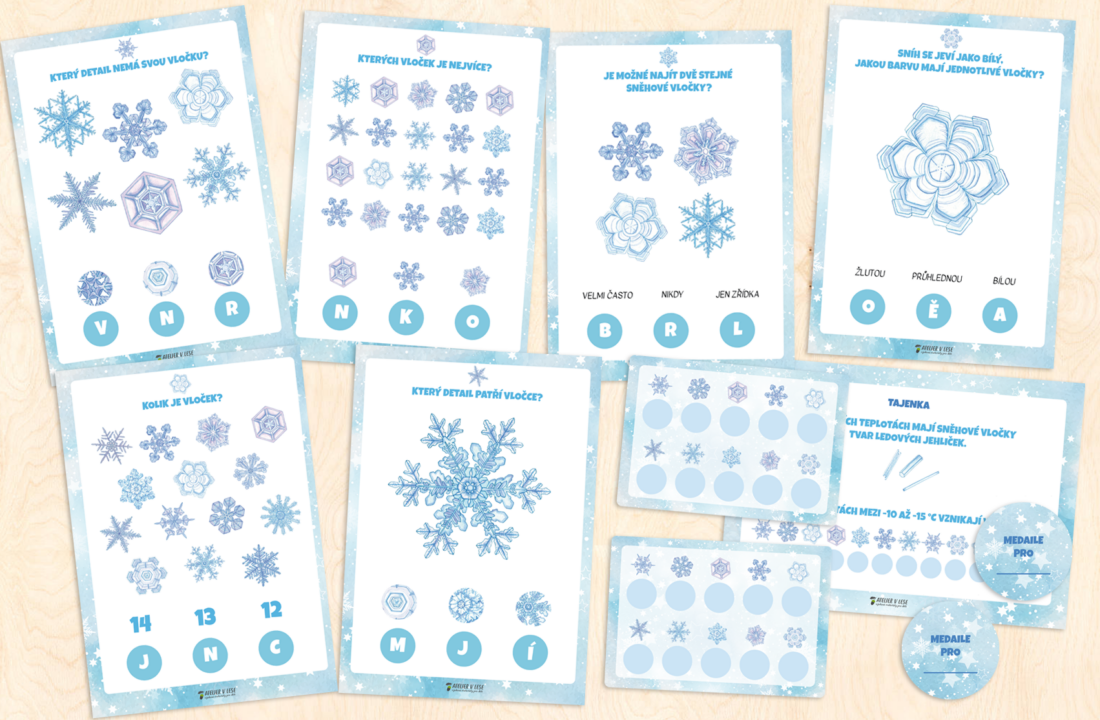Stezka – sněhové vločky