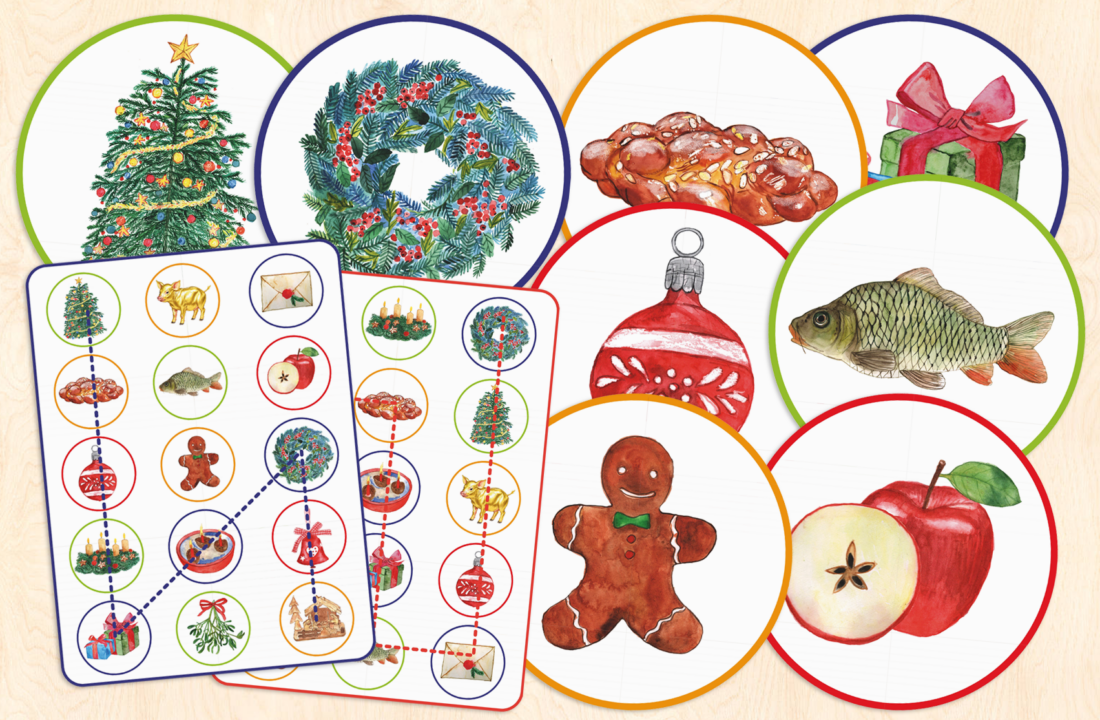 Vánoce – orientační hra cestičky